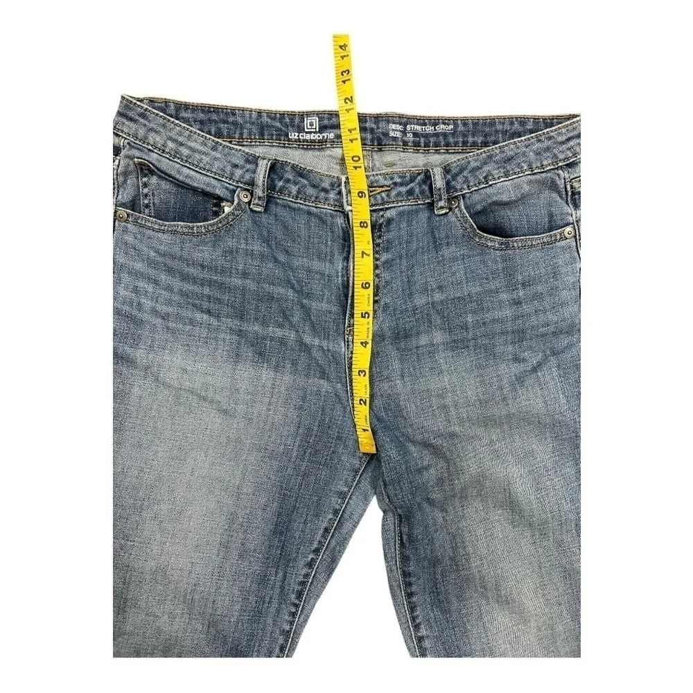 Liz Claiborne Stretched Cropped Jeans Size 10 Women's